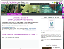 Tablet Screenshot of mediatrainingonline.com